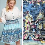 Anthropologie  36 of 52  conversations colloquial skirt - size 2 Photo 2
