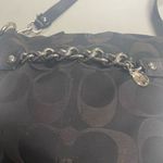 Coach  F18862 Black Signature Chain Leather Canvas Crossbody Shoulder Bag SEE DES Photo 2