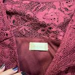 Altar'd State Altar’d State Maroon Lace Dress Photo 2