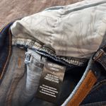 Karl Lagerfeld  PARIS Women’s Dark Wash Denim Jeans Cuff Side Fringe Sz 4 EUC Photo 7