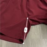 Zyia Burgundy Red High Rise Mid length Activewear Shorts Size S Photo 7