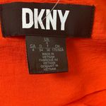 DKNY NWT orange sleeveless button up pleated dress Photo 5