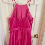 City Vibe Hot Pink Floor Length Gown Prom Dress Photo 3