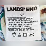 Lands' End Land’s End Women's Petite Side Tie Mini Green/Floral Swim Dress Swimsuit; 12P Photo 7