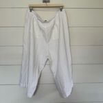 Ellos Women’s 26 White Linen Pants New LagenLook Minimalist Photo 2