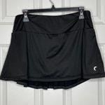 Zyia  Active Chill Clubhouse Athletic Skort Size XL Black Tennis Pickleball Golf Photo 2