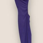 We Wore What WhoWhatWear | Gold & Purple Cutout Ruched Dress | Size L Photo 1