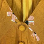 Faithfull the Brand Ilia Mini Dress in Botany Floral Print Womens 2 Orange Boho Photo 4