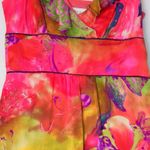 Boston Proper Dress Women's Sz 4 Silk Bright Floral Photo 3