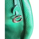 Coach  Pebbled Leather Hobo Shoulder Bag Green 12x10x5 Photo 6