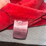 Brandy Melville John Galt Straight Corduroy cherry Red Fray Hem Mini Skirt Sz Sm Photo 1