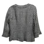 Coldwater Creek  V-Neck Black/White‎ Tweed Button Blazer Jacket Size 10 Photo 5