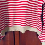 Free People  We the Free Sweatshirt Striped Oversized Crewneck Size Small Photo 5