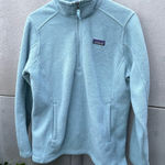 Patagonia  Classic Synchill Marsupial Light Blue Pullover Women’s Sweater Sz L Photo 0