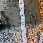 American Eagle Distressed Denim Shorts High Waisted Olive Green Size 8‎ Photo 6