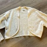 Sunday Best Aritizia | Merino Wool Cream Ribbed Crop Cardigan Size L Photo 0