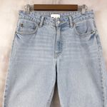 H&M  Jeans Womens 8 High Rise Light Wash Barrel Leg Grunge Minimal Y2K Capsule Photo 2