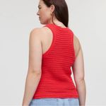 Madewell Crochet-Knit Crewneck Sweater Tank Size Small Photo 2