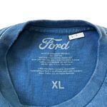 Ford Blue Graphic Printed Crop T Photo 2