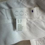 COS  Women’s Classic Straight-Leg Tailored Neutral Tan 100% Linen Pants Size 10 Photo 8