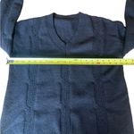 Cable Knit Black Long Sleeve Sweater Dress Women Size XL Photo 5