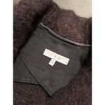 IRO Womens Blazer Burgundy Rafa One Button Oversized Alpaca Wool Jacket 36 Small Photo 3