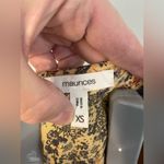 Maurice's ‎ Babydoll Dress Yellow Floral Short Flutter Sleeve Tiered Ruffle XS Photo 5