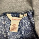 Sundance  women's small linen blue print wide leg pants white pattern casual Photo 2