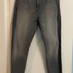 MOTHER Denim Mother Grey The Swooner Supermoon Stripe Jeans Photo 3