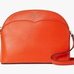 Kate Spade Peyton Dome Crossbody Bag, Medium Saffiano Leather Bag, Gazpacho Red Photo 0