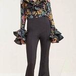 C/MEO COLLECTIVE Black Orbit Cropped Tulip Hem High Waist Pants Size Small Photo 0