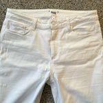 Paige  Cindy Crop white Stretch Jeans, Size 31 Petite, Like New Condition Photo 4