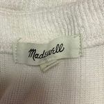 Madewell Cream Ribbed Knit Balloon Sleeve Button Up Cardigan Sweater Top Size XS Photo 2