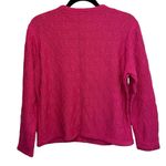 Talbots Petite Vintage Bubble Gum Pink Knit Button Down Cardigan Photo 2