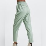 Fabletics  Dusty Garden Green Faux Leather High-Waisted Pull On Trousers Pants Photo 3