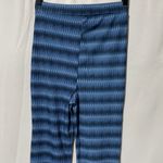ASOS New Flare Trouser Ribbed Flared Pants Ombre Wavy Stripe Blue Multi Size 4 Photo 14