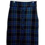 Anthropologie Maeve Skirt Women 2 Bernadette Plaid Pencil Dark Academia Punk Photo 0
