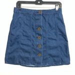 Pilcro and the Letterpress Pilgro and the Letterpress Mini Denim Skirt Size 2P Photo 3