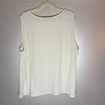 Avenue  Cream V-Neck Tank Top Photo 2
