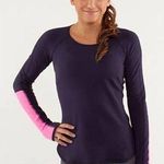 Lululemon Runder Under Long Sleeve Reverible Shirt Go Light Size 4 Photo 0