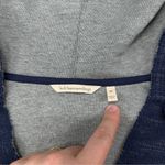 Soft Surroundings  Sweater Navy Blue My Weekender Hoodie V Cotton Size M Photo 3