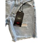 Levi's 501 Light Wash Mid Thigh shorts Size 24 NEW Photo 1