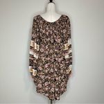 Billabong  Boho Gypset Floral Tassel V-neck Mini Dress Photo 8