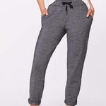 Lululemon  On The Fly Pant 28" Heathered Gray Black Pull On Size 6 Photo 0