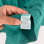 Tianello TENCEL Plus Sized Aida Blouse Button Front Garment Dyed Green Size 1X Photo 4