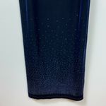 Finesse Gown Maxi Dress‎ 2X Rhinestone Embellished Velvet Square Neck Navy Blue Photo 2