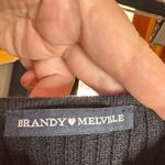 Brandy Melville  Black Knit Ribbed Cropped Camisole Size Small Photo 1