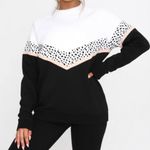 White Fox Boutique Sarah’s Day X  All I Do Is Brunch Crew Sweatshirt Black White Photo 0