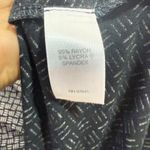 J.Jill Wearever XL Tiered Shift Midi Dress Black Geometric Casual Summer Stretch Photo 7