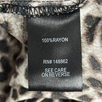 Torrid Cheetah Leopard Print Cap Sleeve Button Up Top Blouse Shirt Size 1 Photo 3